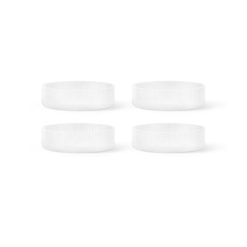 Alternativ bild 0 för Ferm Living - Ripple Serving Bowls (Set of 4) - Skål - Frosted - Ø12,2 x H3,5 cm