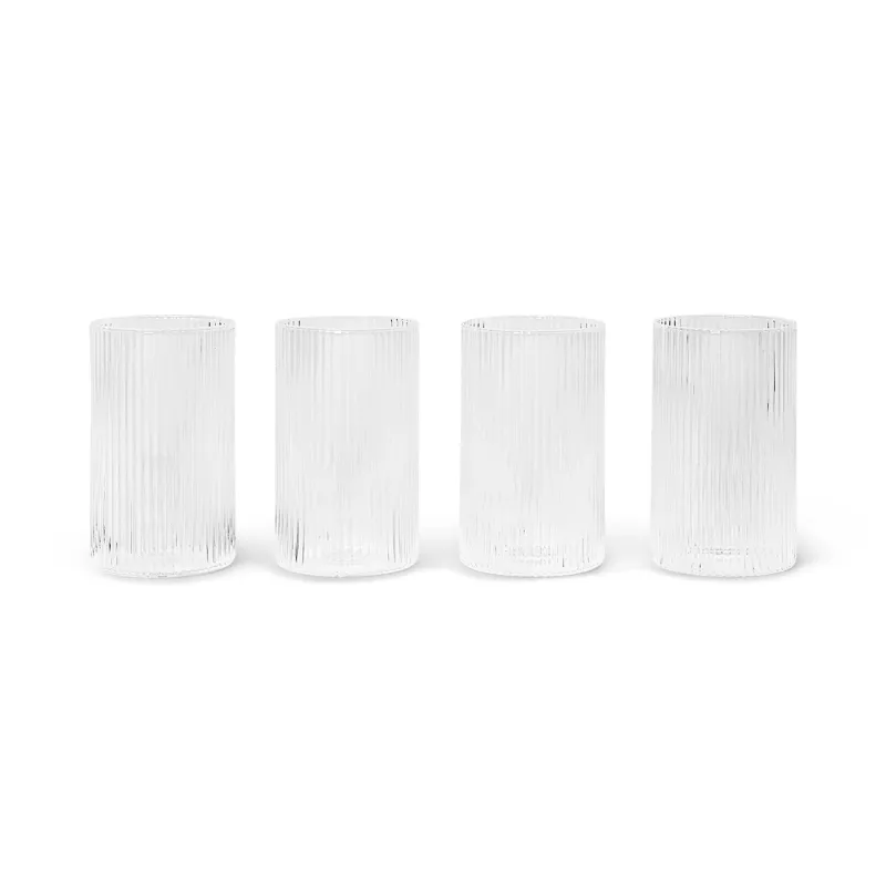 Alternativ bild 0 för ferm LIVING - Ripple Verrines Set of 4 Clear ferm LIVING