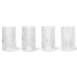 Produktfoto för ferm LIVING - Ripple Verrines Set of 4 Clear ferm LIVING
