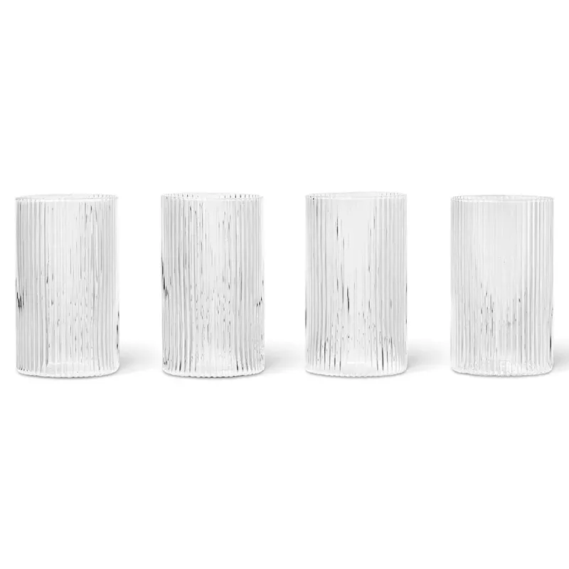 Alternativ bild 0 för ferm LIVING - Ripple Verrines Set of 4 Clear ferm LIVING