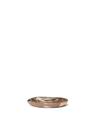 Produktfoto för Ferm Living - Ryu Platter - Tallrikar - Ryu Platter - 18.5 - Sand/Brown - W16.5 x D18.5 x H3 cm
