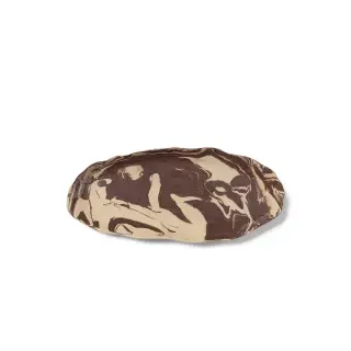 Produktfoto för Ferm Living - Ryu Platter - Tallrikar - Ryu Platter - 37 - Sand/Brown - W37 x D16.5 x H3 cm