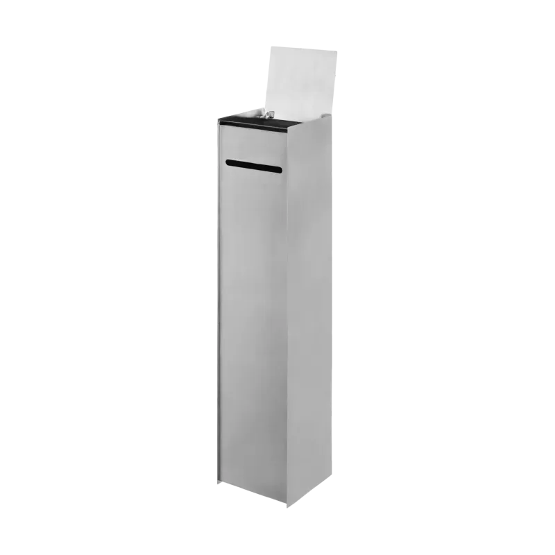 Alternativ bild 0 för Ferm Living - Sama Toilet Paper Dispenser - Toalettpappershållare - Brushed Stainless Steel - W13.5 x D13.5 x H59.5 cm