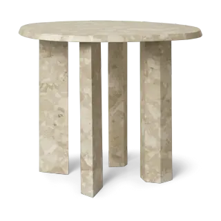 Produktfoto för Ferm Living - Taula Side Table  - Samtalskort - Sand - Ø: 54.4 x H: 45 cm