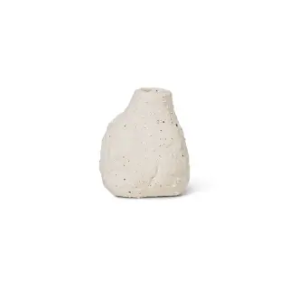 Produktfoto för Ferm Living - Vulca Mini Vase - Vas - Off-White Stone - W5,5 x H7,5 x D6 cm