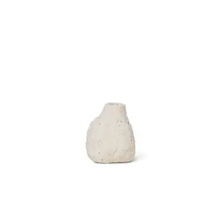 Produktfoto för Ferm Living - Vulca Mini Vase - Vas - Off-White Stone - W5,5 x H7,5 x D6 cm