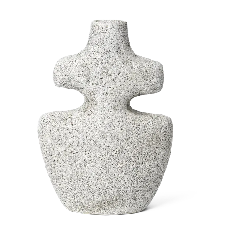 Alternativ bild 0 för ferm LIVING - Yara Candle Holder Medium Grey Pumice ferm LIVING