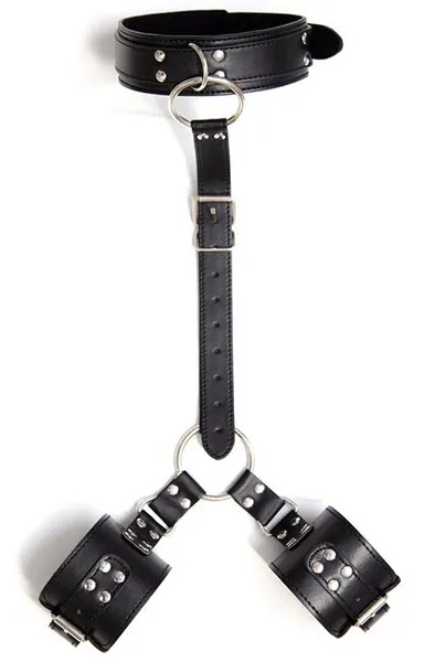 Bild 1 för Fetish Addict Collar With Restraints