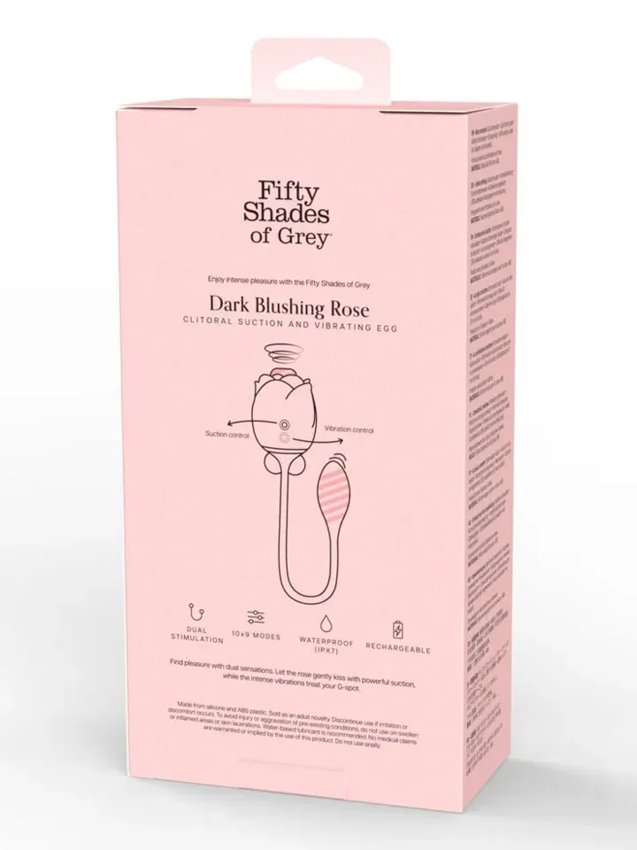 Bild 2 för Fifty Shades: Dark Blushing Rose, Clitoral Suction & Vibro Egg