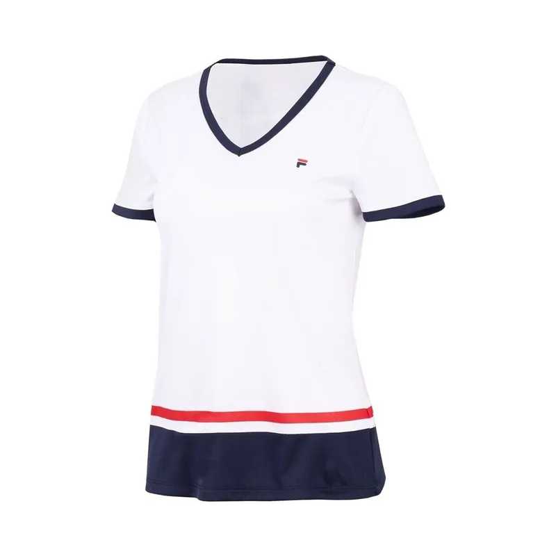 Bild 2 för Fila Elisabeth Women T-shirt White/Navy