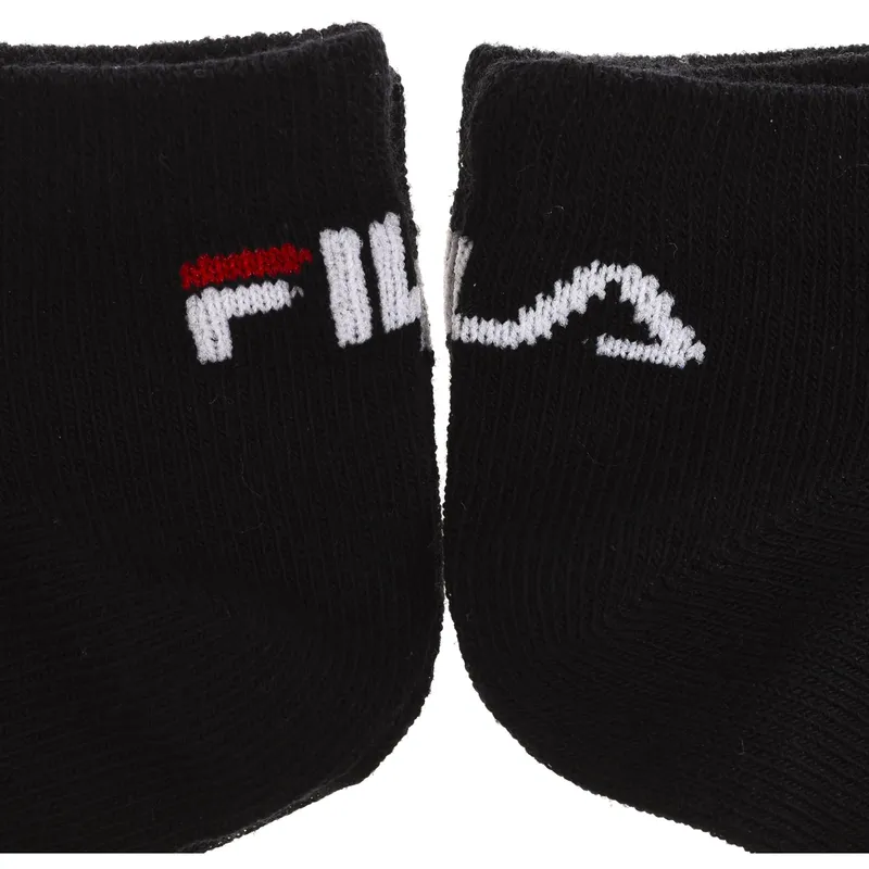 Bild 3 för FILA Strumpor 3P Invisible Plain Ankle Socks Svart Strl 39/42
