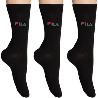 Produktfoto för FILA Strumpor 3P Lifestyle Plain Socks Svart Strl 39/42