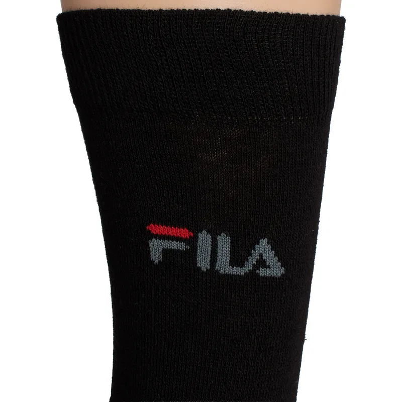 Bild 3 för FILA Strumpor 3P Lifestyle Plain Socks Svart Strl 39/42