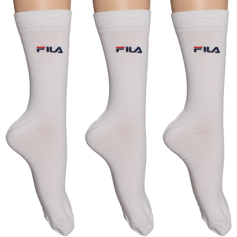 Bild 2 för FILA Strumpor 3P Lifestyle Plain Socks Vit Strl 39/42