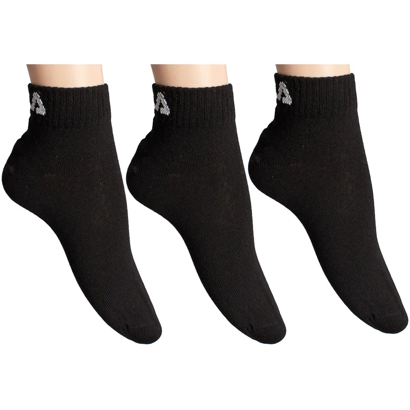 Bild 5 för FILA Strumpor 3P Quarter Plain Socks Svart Strl 39/42