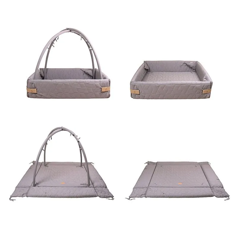 Bild 2 för Filibabba aktivitetsnest soft quilt EKO, mörkgrå