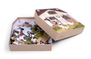 Produktfoto för Filibabba - Big puzzle with 30 pcs - Magic Farm