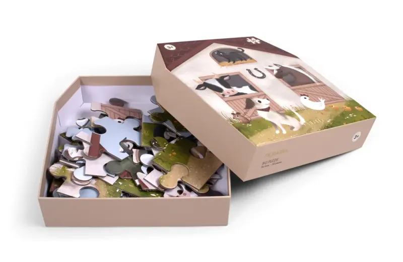 Alternativ bild 0 för Filibabba - Big puzzle with 30 pcs - Magic Farm