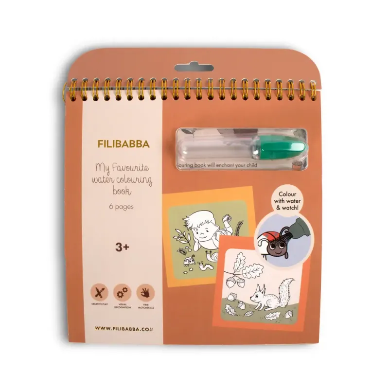 Alternativ bild 0 för Filibabba My Favourite Water Colouring Book - Forest