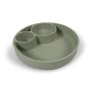 Produktfoto för Filibabba Silicone divided plate - Green