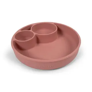 Produktfoto för Filibabba Silicone divided plate - Rose