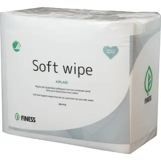 Produktfoto för Finesse Tvättlapp Papper Svanenmärkt 250 st