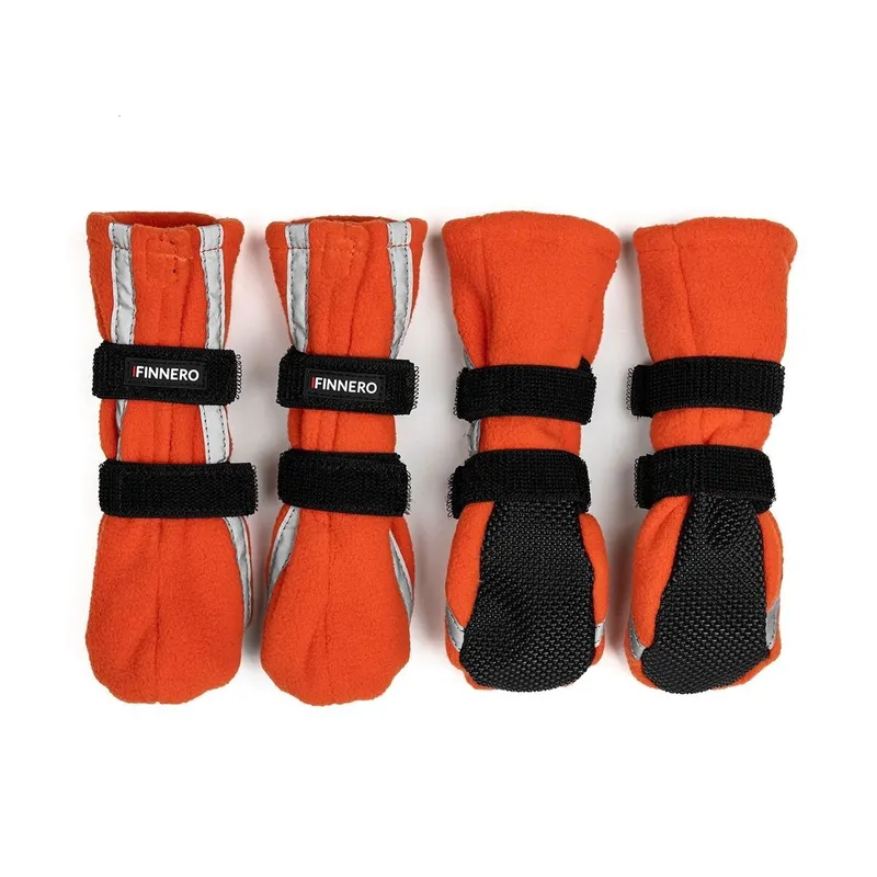 Bild 2 för FinNero Halla Fleeceboots med Reflex Orange (XL)