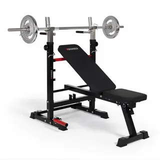 Produktfoto för Finnlo Folding Bench And Barbell Rack Force 4.0, Träningsbänk