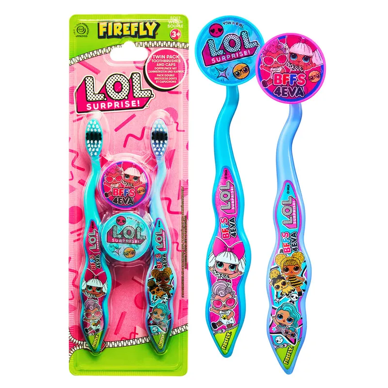 Bild 2 för Firefly Barntandborste L.O.L Surprise 2-pack