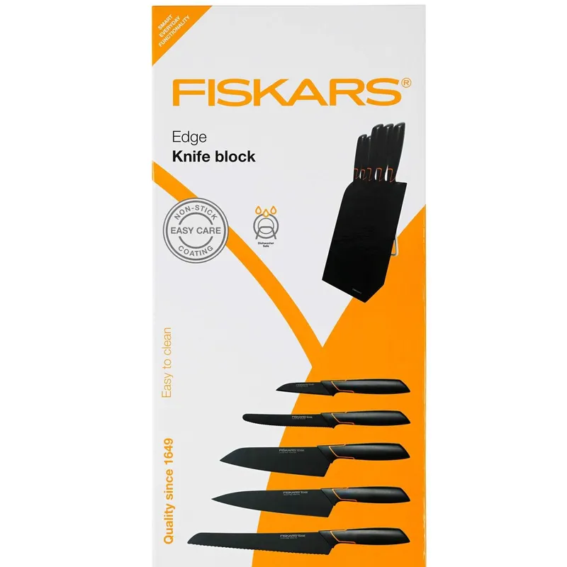 Bild 2 för Fiskars Edge Knivset med Knivblock