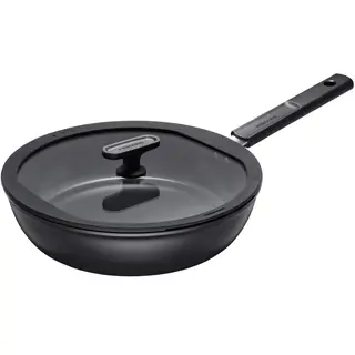 Produktfoto för Fiskars - Hard Face keramisk traktörpanna med lock 28 cm