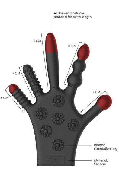 Bild 2 för FIST IT - SILICONE STIMULATION GLOVE