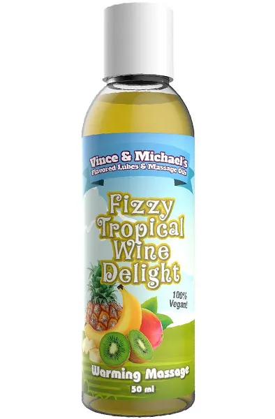 Bild 1 för Fizzy Tropical Wine Delight - Smaksatt Massageolja