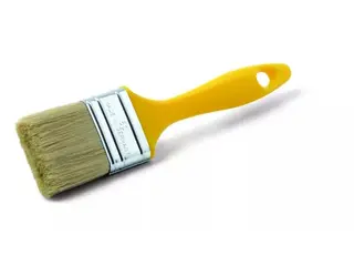 Produktfoto för fladpensel, gul - Marknad M 70mm