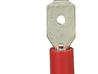 Produktfoto för Fladstik Han Rød 6,3X0,8Mm - - (100 stk.)