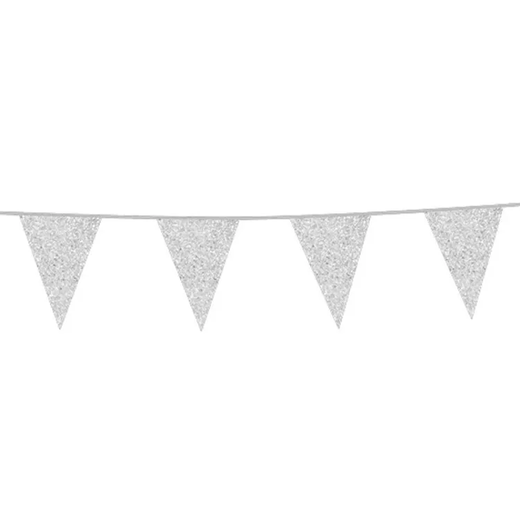 Alternativ bild 0 för Flaggbanderoll Glitter Silver 6m