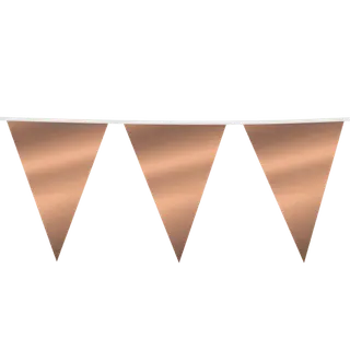 Produktfoto för Flaggbanderoll metallic roséguld - flera storlekar 30x45 cm
