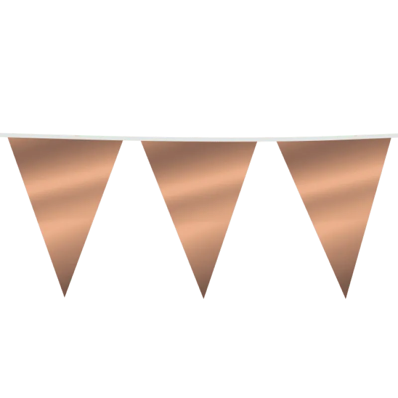 Alternativ bild 0 för Flaggbanderoll metallic roséguld - flera storlekar 30x45 cm