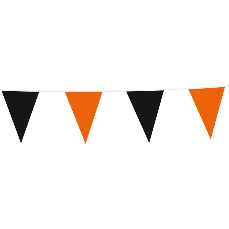 Alternativ bild 0 för Flaggbanderoll Orange & Svart 10m