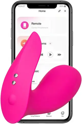 Produktfoto för FLEXER INSERTABLE DUAL TROSVIBRATOR - ROSA