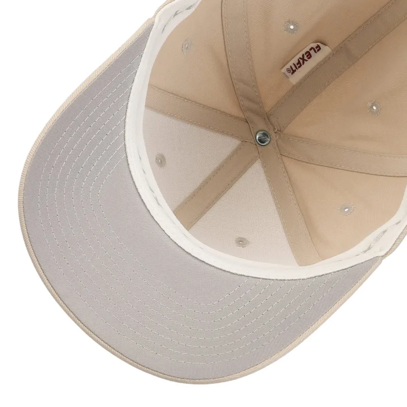 Bild 3 för Flexfit - Beige flexfit Keps - Wooly Combed Stone Flexfit @ Hatstore