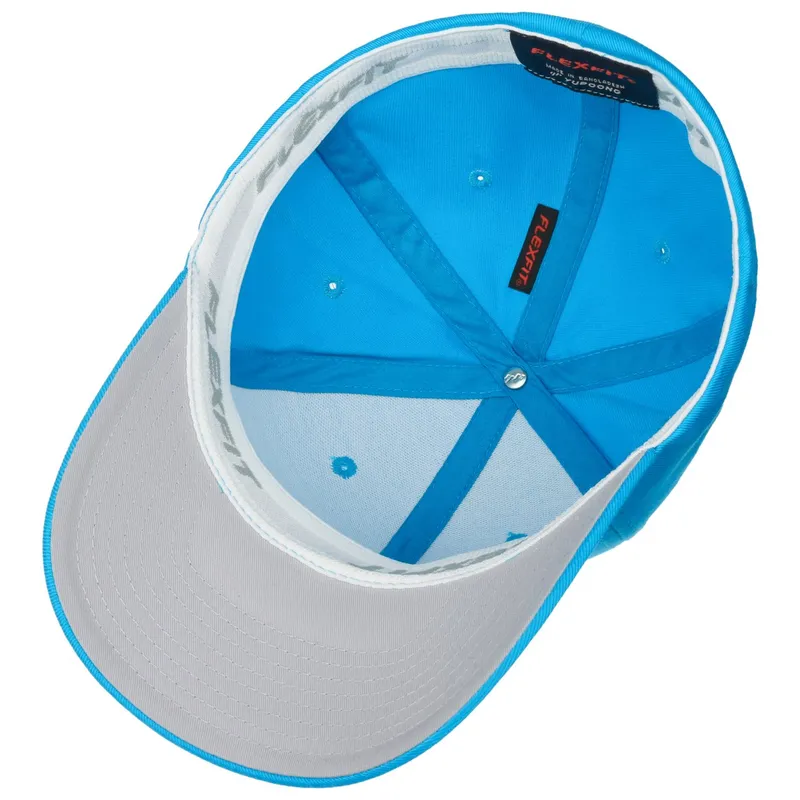Bild 3 för Flexfit - Blå flexfit Keps - Hawaiian Ocean Flexfit Wooly Combed @ Hatstore