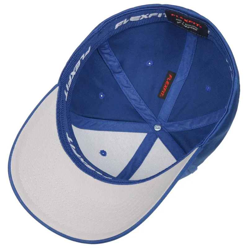 Bild 3 för Flexfit - Blå flexfit Keps - Wooly Combed Royal Flexfit @ Hatstore
