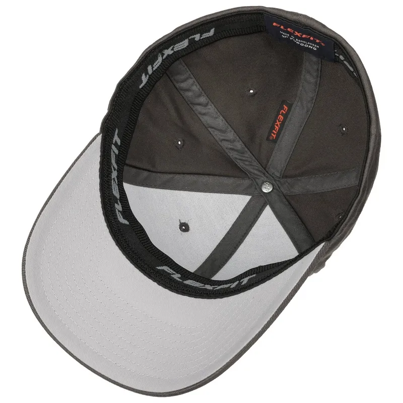 Bild 3 för Flexfit - Grå flexfit Keps - Wooly Combed Dark Grey Flexfit @ Hatstore