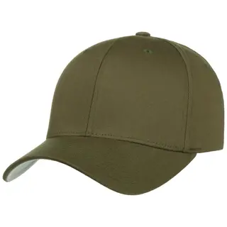 Produktfoto för Flexfit - Grön flexfit Keps - Wooly Combed Olive Flexfit @ Hatstore