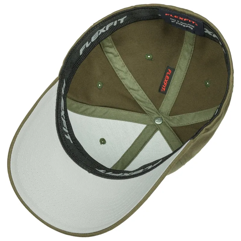 Bild 3 för Flexfit - Grön flexfit Keps - Wooly Combed Olive Flexfit @ Hatstore