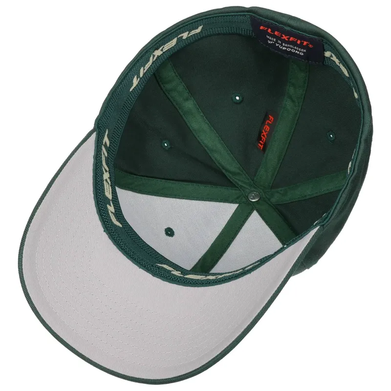 Bild 3 för Flexfit - Grön flexfit Keps - Wooly Combed Spruce Green Flexfit @ Hatstore