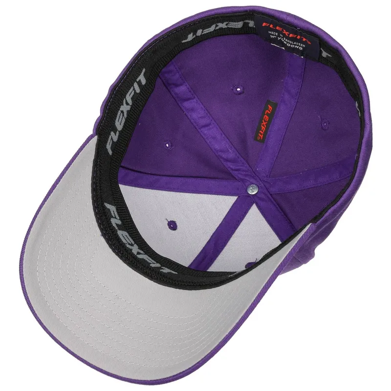 Bild 3 för Flexfit - Lila flexfit Keps - Purple Flexfit Wooly Combed @ Hatstore