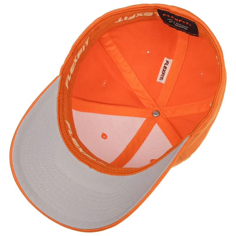 Bild 3 för Flexfit - Orange flexfit Keps - Orange Flexfit Wooly Combed @ Hatstore