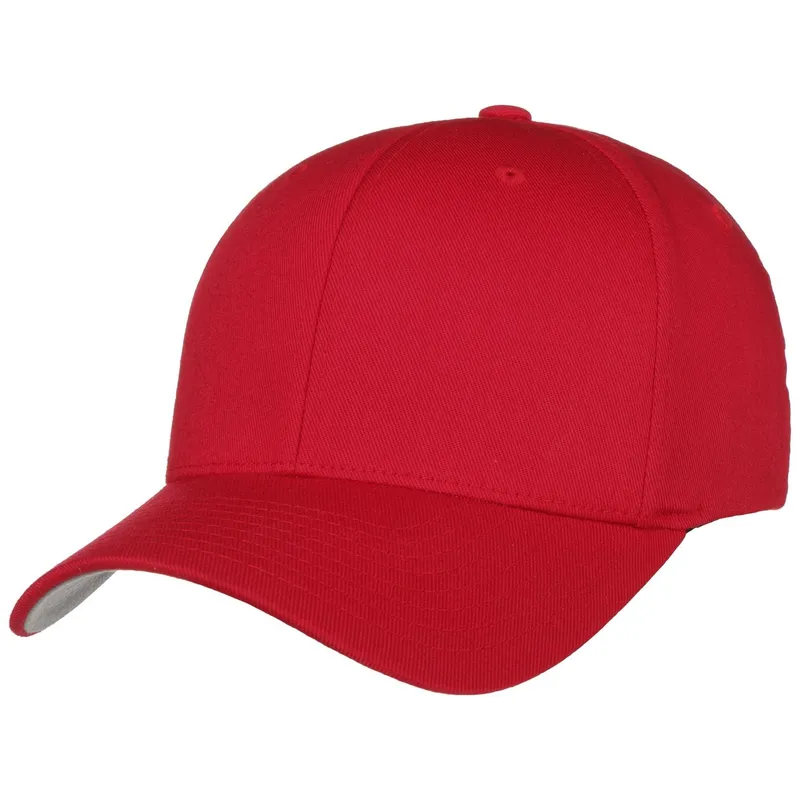 Bild 1 för Flexfit - Röd flexfit Keps - Red Flexfit Wooly Combed @ Hatstore